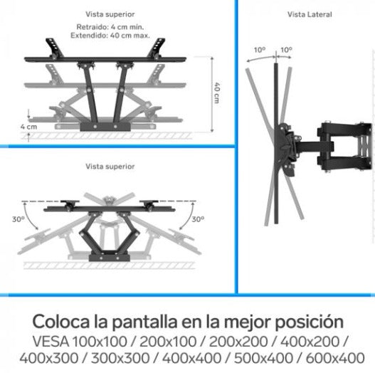 Soporte de TV 32 a 70 pulgadas